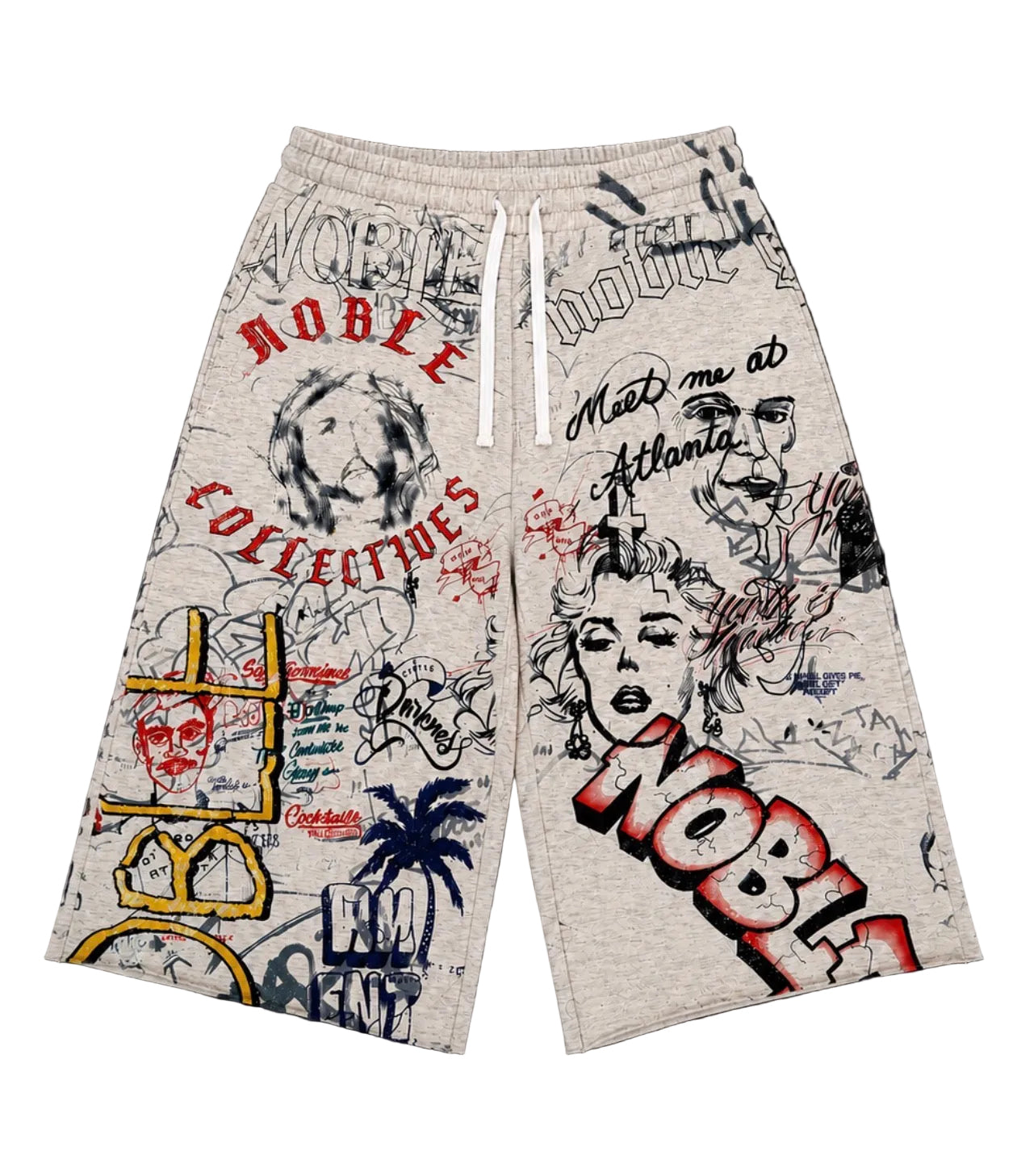 NOBLE 'SKETCH' QUARTER SHORTS